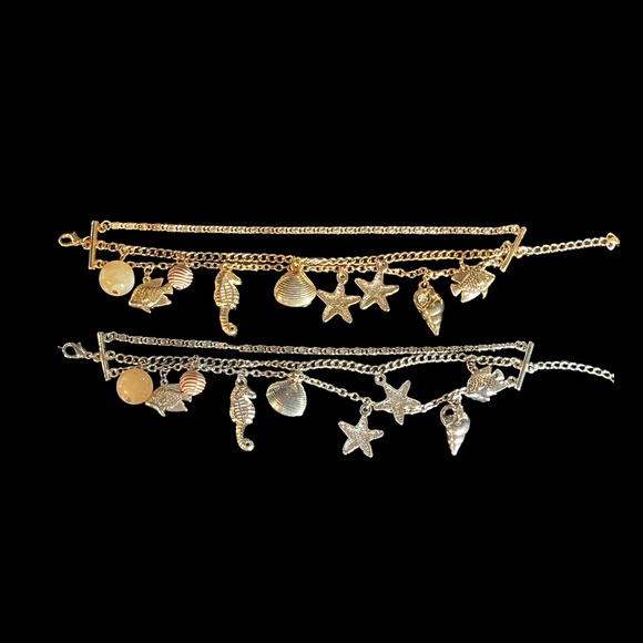 Sea Life Layered Charm Bracelet - Picture 5 of 8